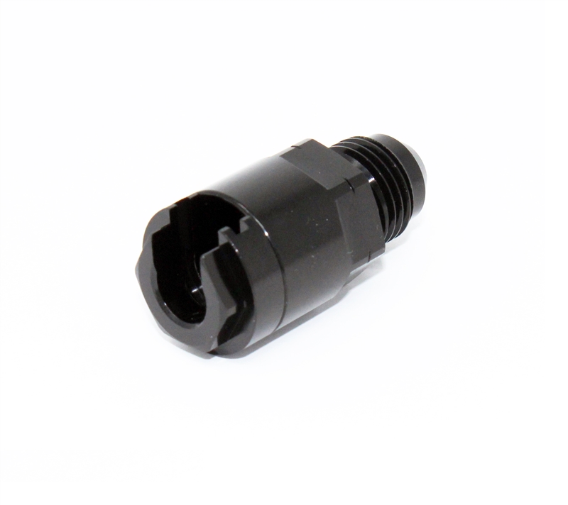 Torque Solution Locking Quick Disconnect Adapter Fitting: 5/16" SAE to -6AN Male Flare