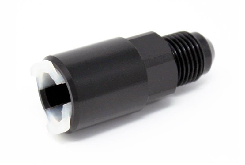 Torque Solution Push On Quick Disconnect Adapter Fitting: 5/16" SAE to -8AN Male Flare