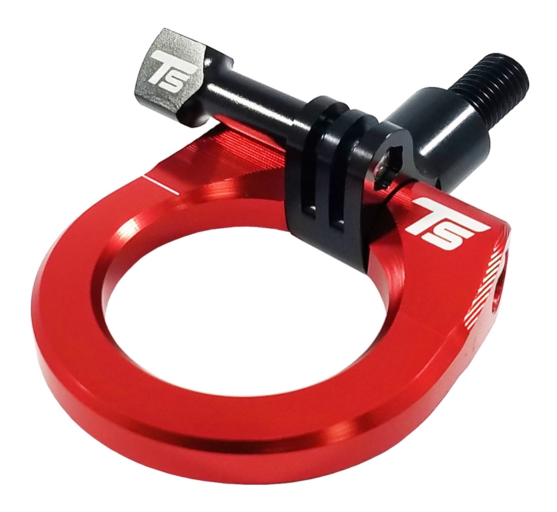 Torque Solution Billet Go Pro Mount Tow Hook Ring: Red