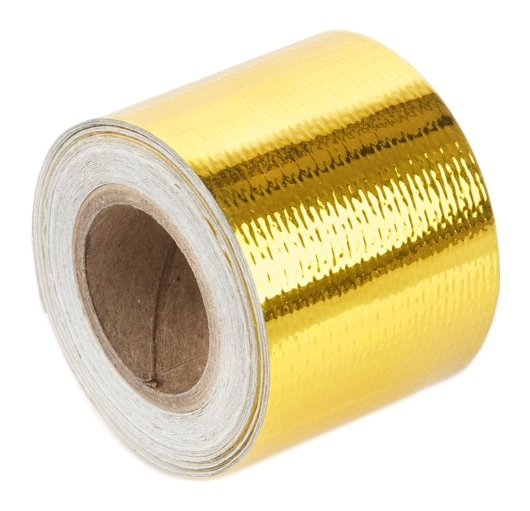Torque Solution Gold Reflective Heat Tape: Universal 2" x 30'