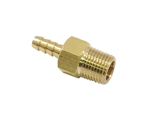 Torque Solution Brass 1/8" NPT Fitting: Universal Straight Barb