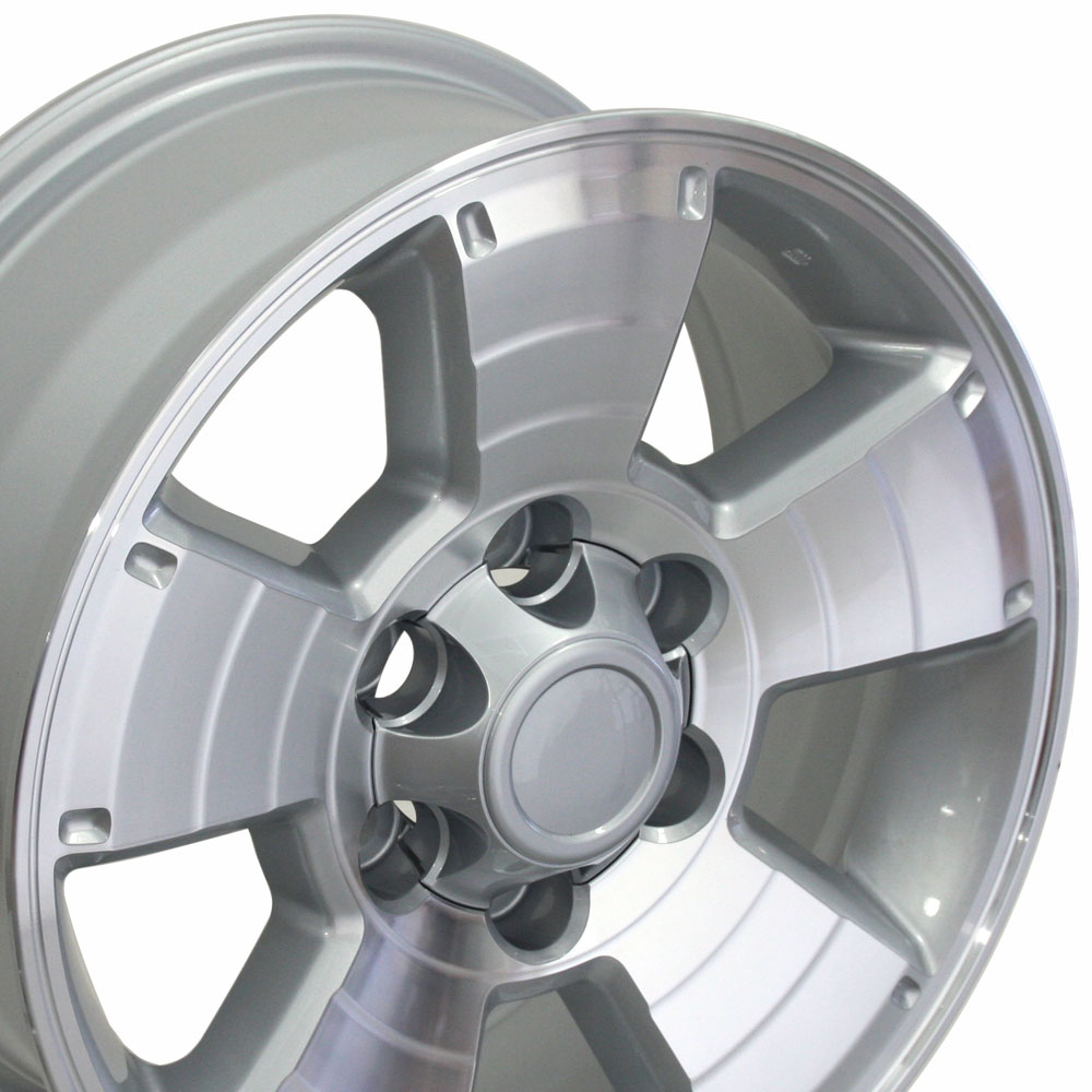 17" Replica Wheel fits Toyota 4Runner,  TY09 Silver Machined 17x7.5