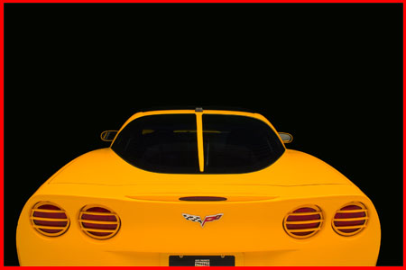 Altec C5 Corvette Split Rear Window Trim Pieces, Two Sections, Daytona Style, Custom Paint Matched