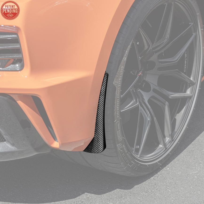 EOS C8 Corvette Z06 / E-Ray XL Extended Rear Splash Guard - Carbon Fiber