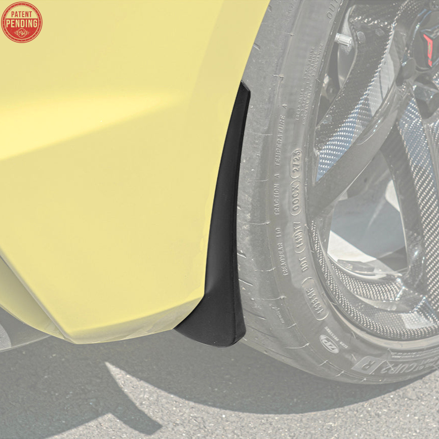 EOS C8 Corvette Z06 / E-Ray XL Extended Rear Splash Guard - Matte Black
