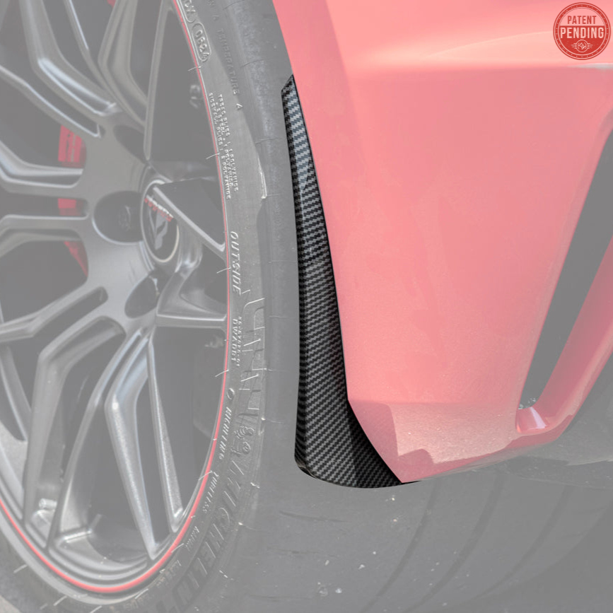 EOS C8 Corvette Z06 / E-Ray XL Extended Rear Splash - Hydro Dipped Carbon Fiber