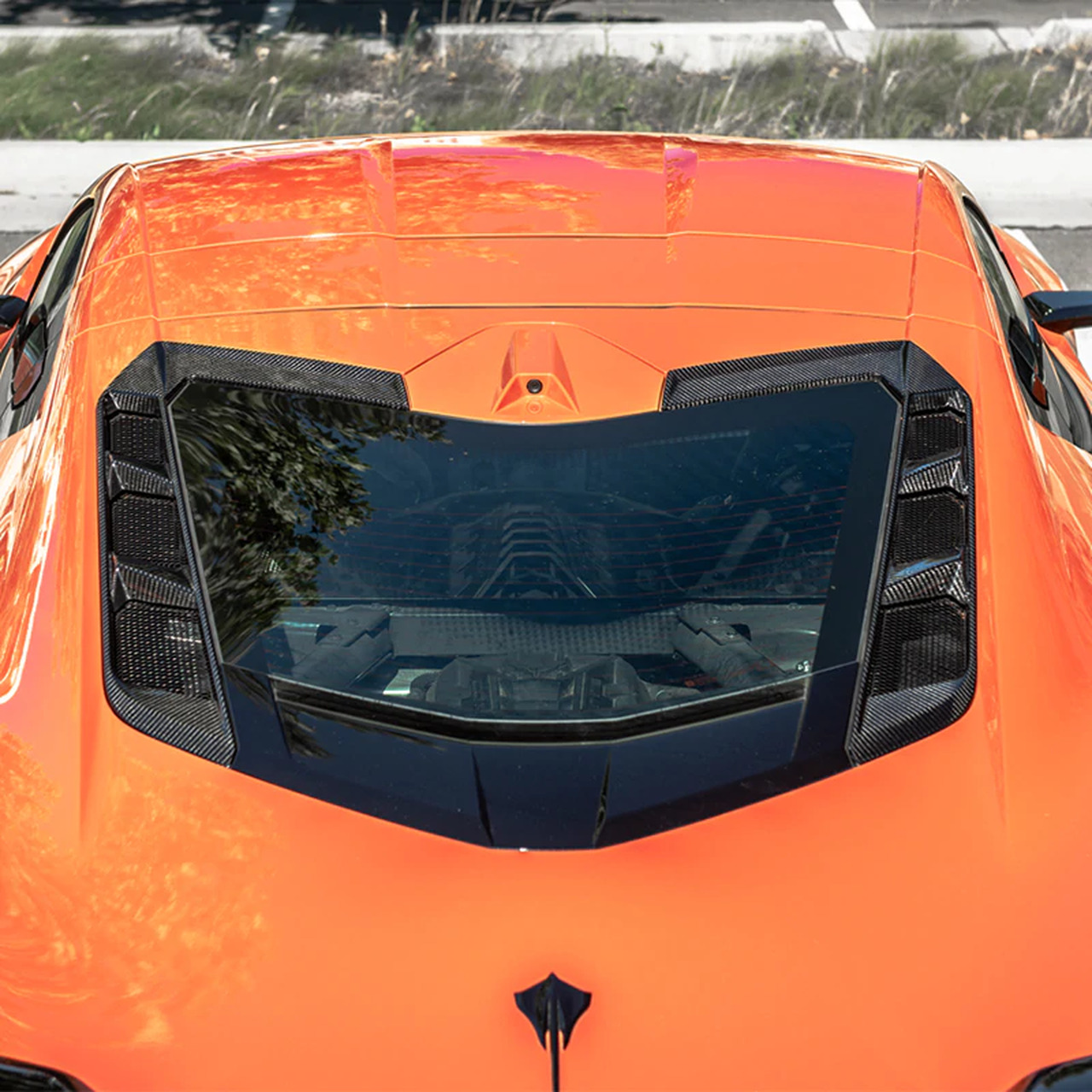20-23+ C8 Corvette Coupe Carbon Fiber Hatch Vents EOS