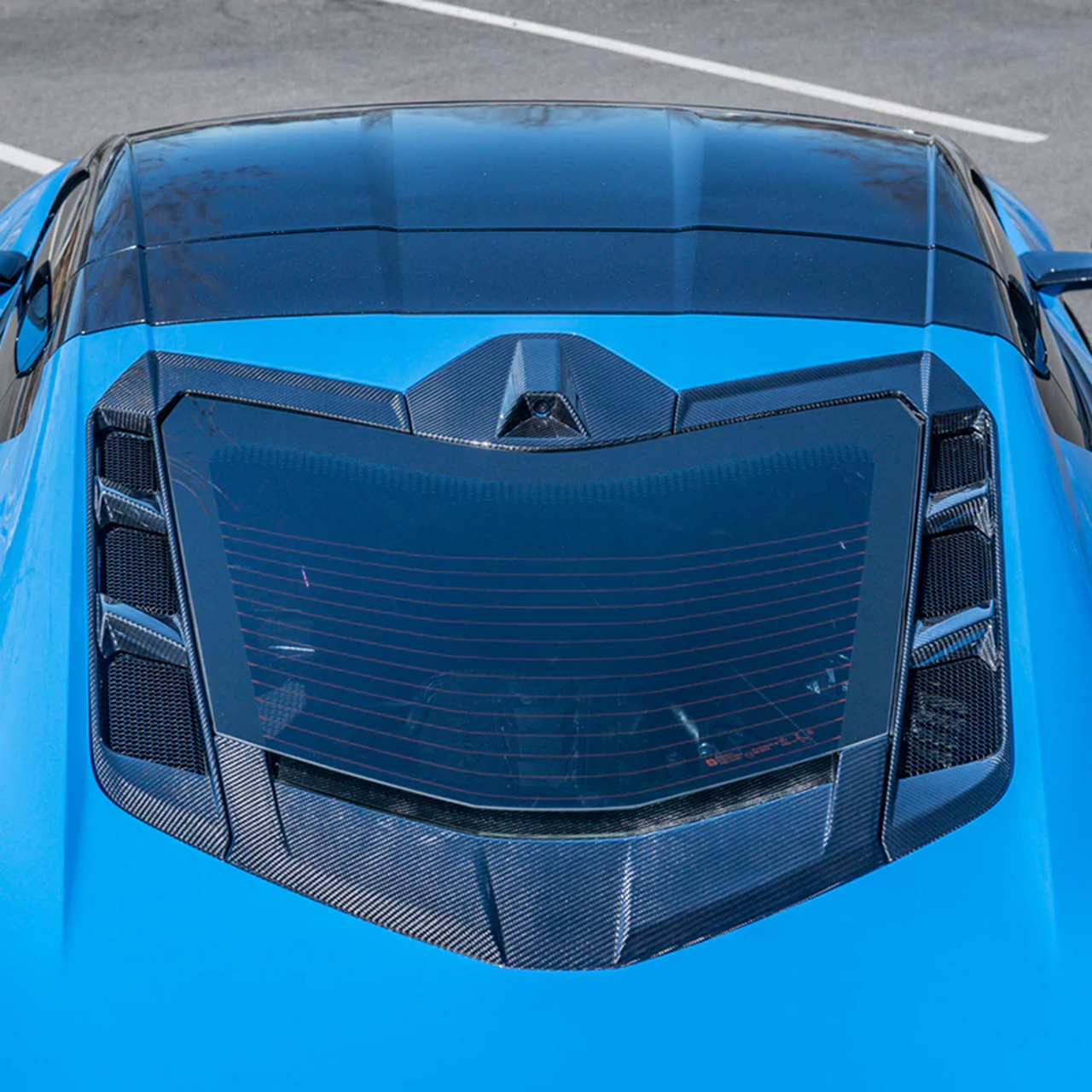 20-23+ C8 Corvette Coupe Carbon Fiber Rear Window Trim EOS