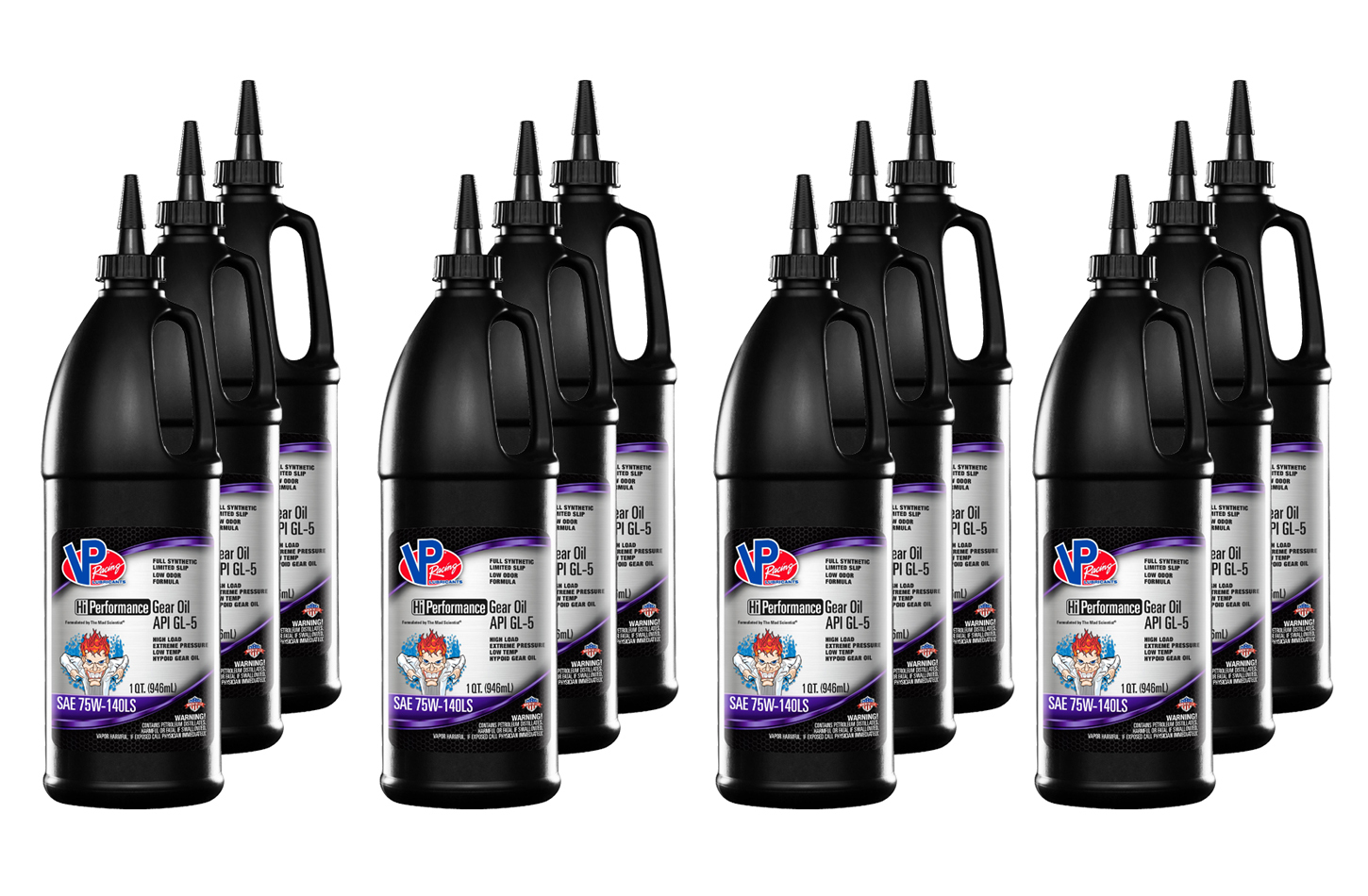 VP RACING VP GL-5 75w140 Gear Oil Full-Syn 32oz (Case 12)