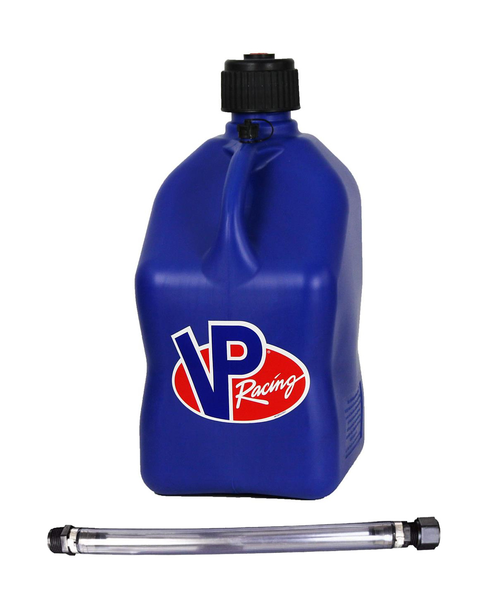 VP RACING Motorsports Jug 5.5 Gal Blue Square w/Hose