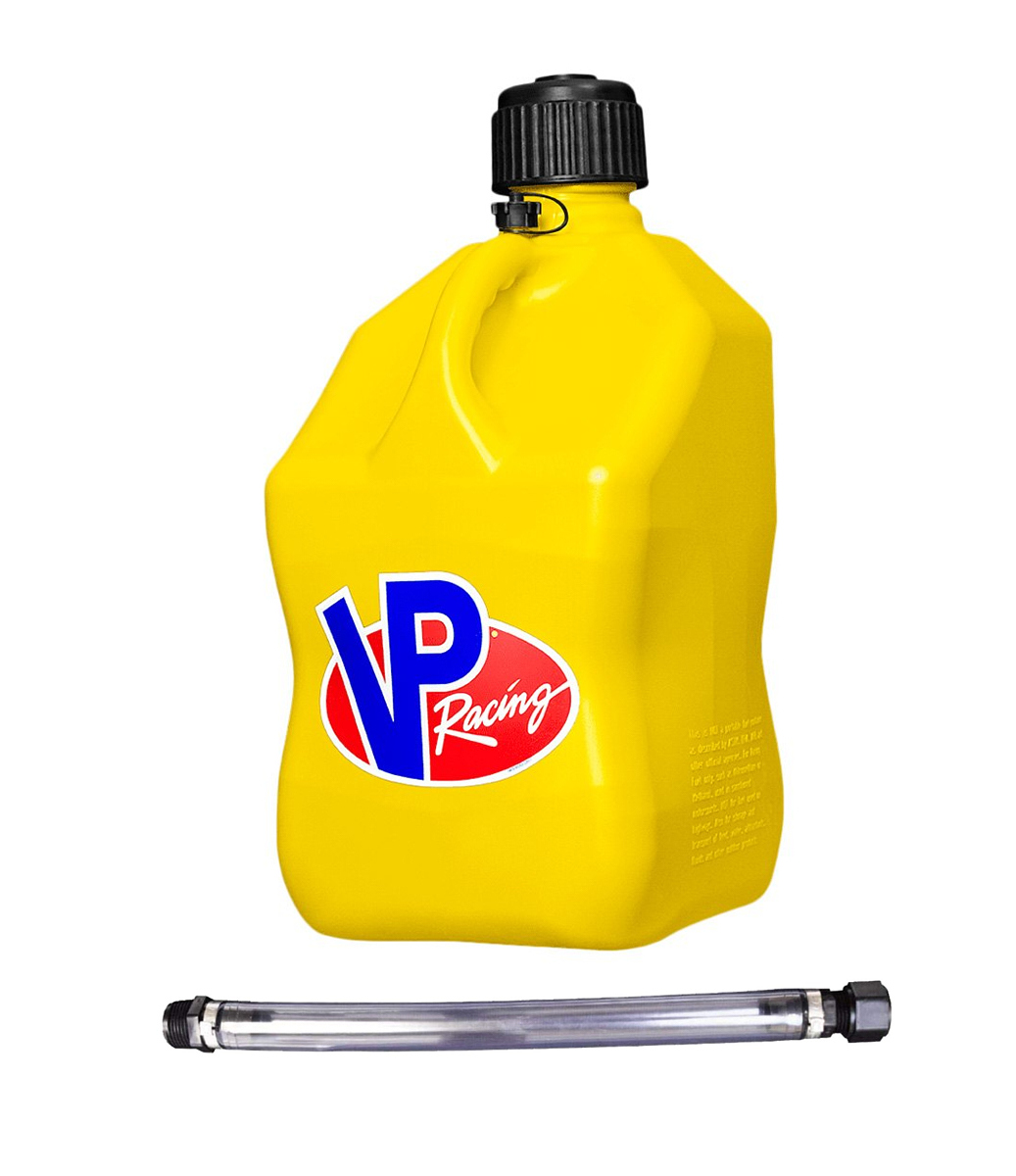 VP RACING Motorsports Jug 5.5 Gal Yellow Square w/Hose