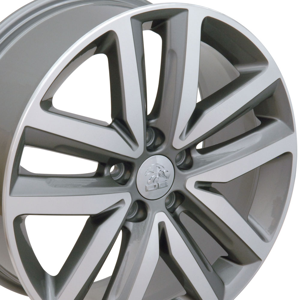 18" Replica Wheel fits Volkswagen Jetta,  VW27 Gunmetal Machined 18x7.5