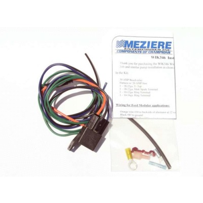 Water Pump Wiring Harness, 30 amp Relay, Meziere Electric Water Pumps, Each