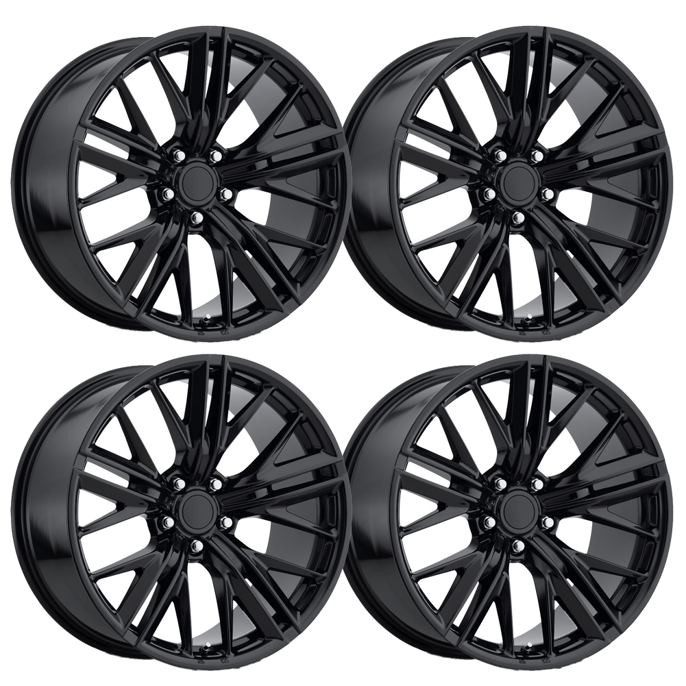 (2)20x9 Front +27 / (2)20x10 Rear +35 Package - ZL1 Camaro Multi Spoke