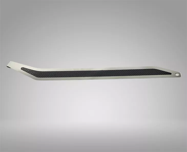 Corvette C7 Door Prop Stainless w/ Real Carbon Fiber Insert, Driver Side Only