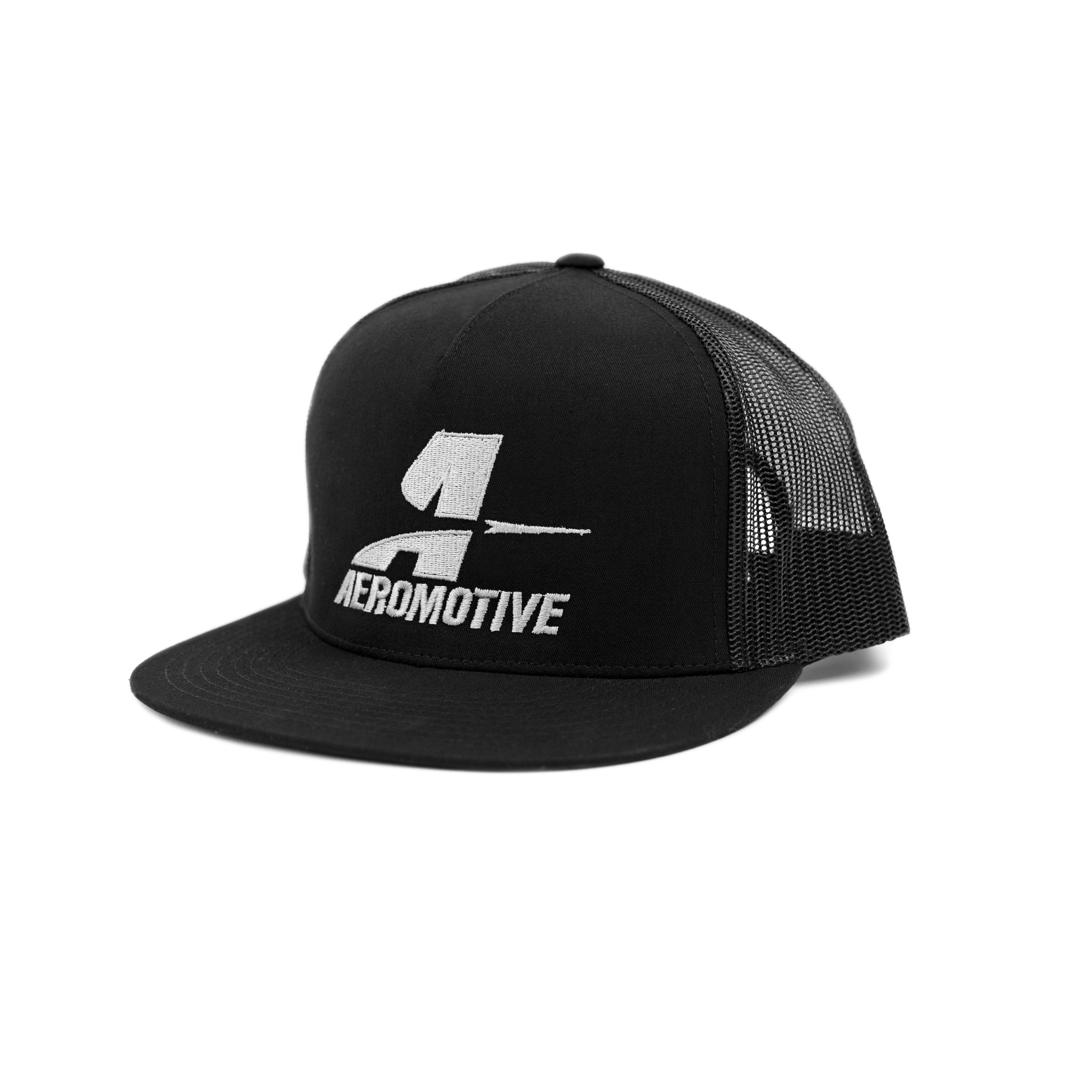 Aeromotive Snapback One Size Fits All Black Trucker Hat 93120