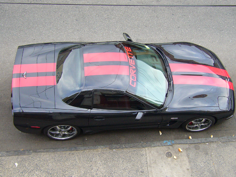 C5 Corvette, Racing Stripe, Single Color Stripes Kit.
