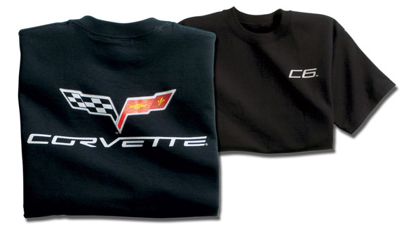 T-Shirt - Black with C6 Corvette Logo