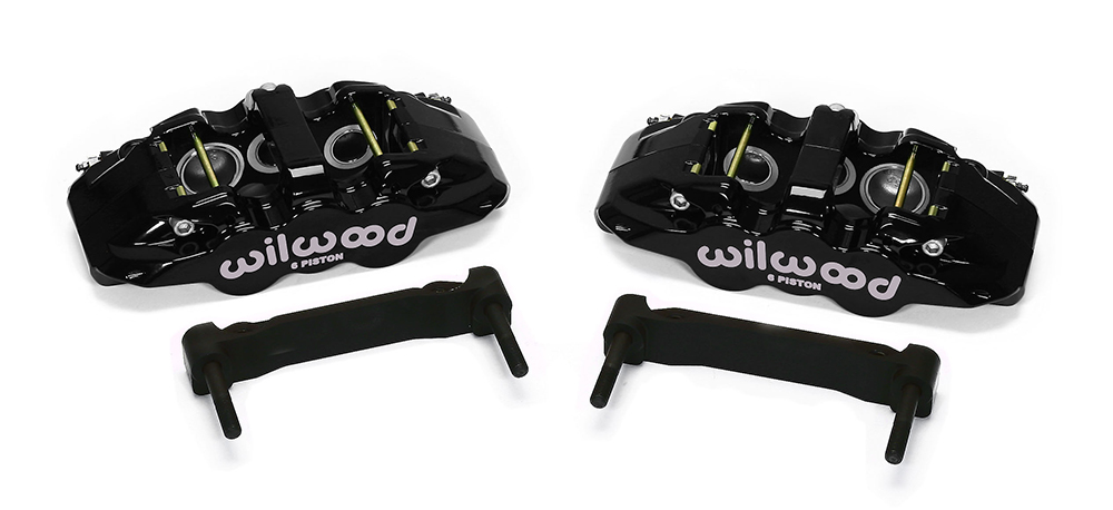 1997-2013 Corvette C5/C6 Wilwood AERO6 Front Caliper & Bracket Kit Black