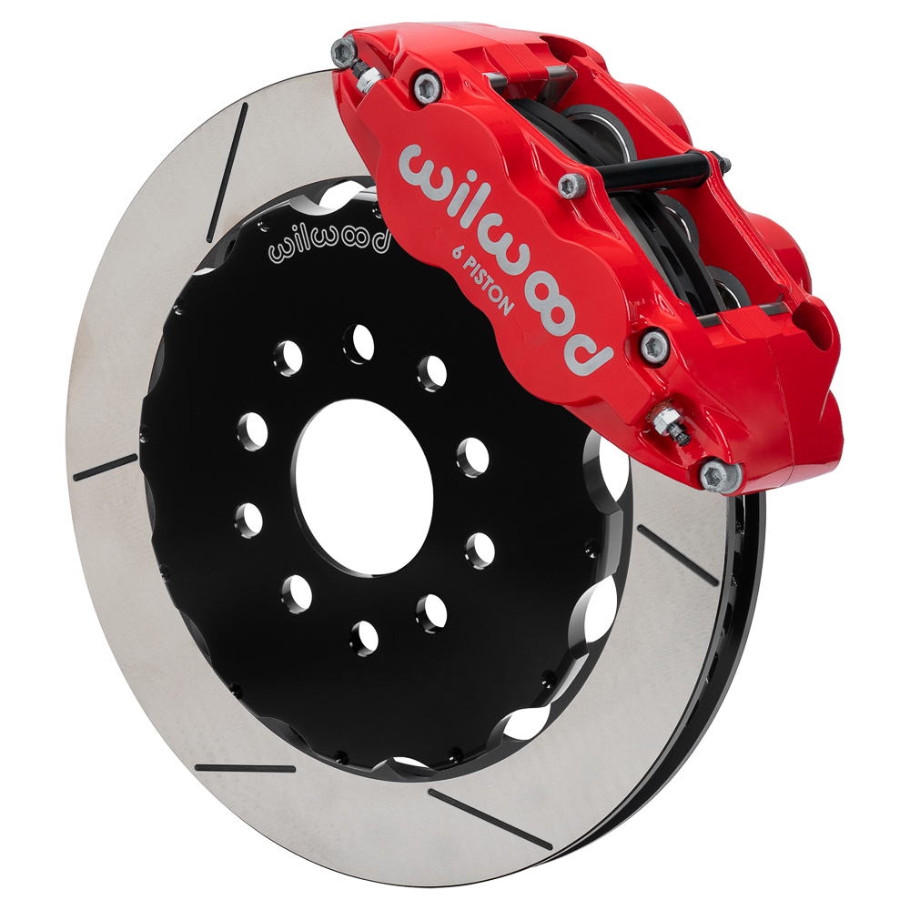 2014-2019 Corvette C7 Wilwood FNSL6R 13.06" Front Brake Kit Slotted Red