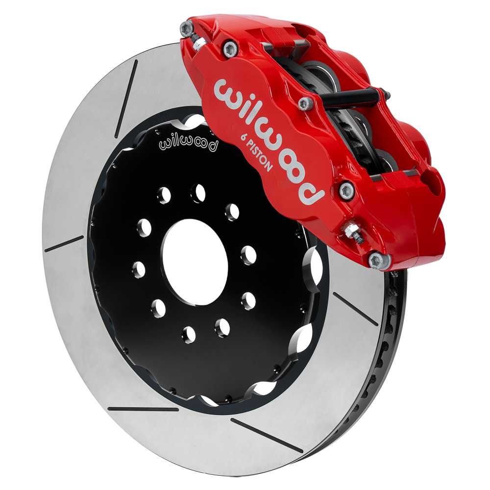 2014-2019 Corvette C7 Wilwood FNSL6R 14.00" Front Brake Kit Slotted Red