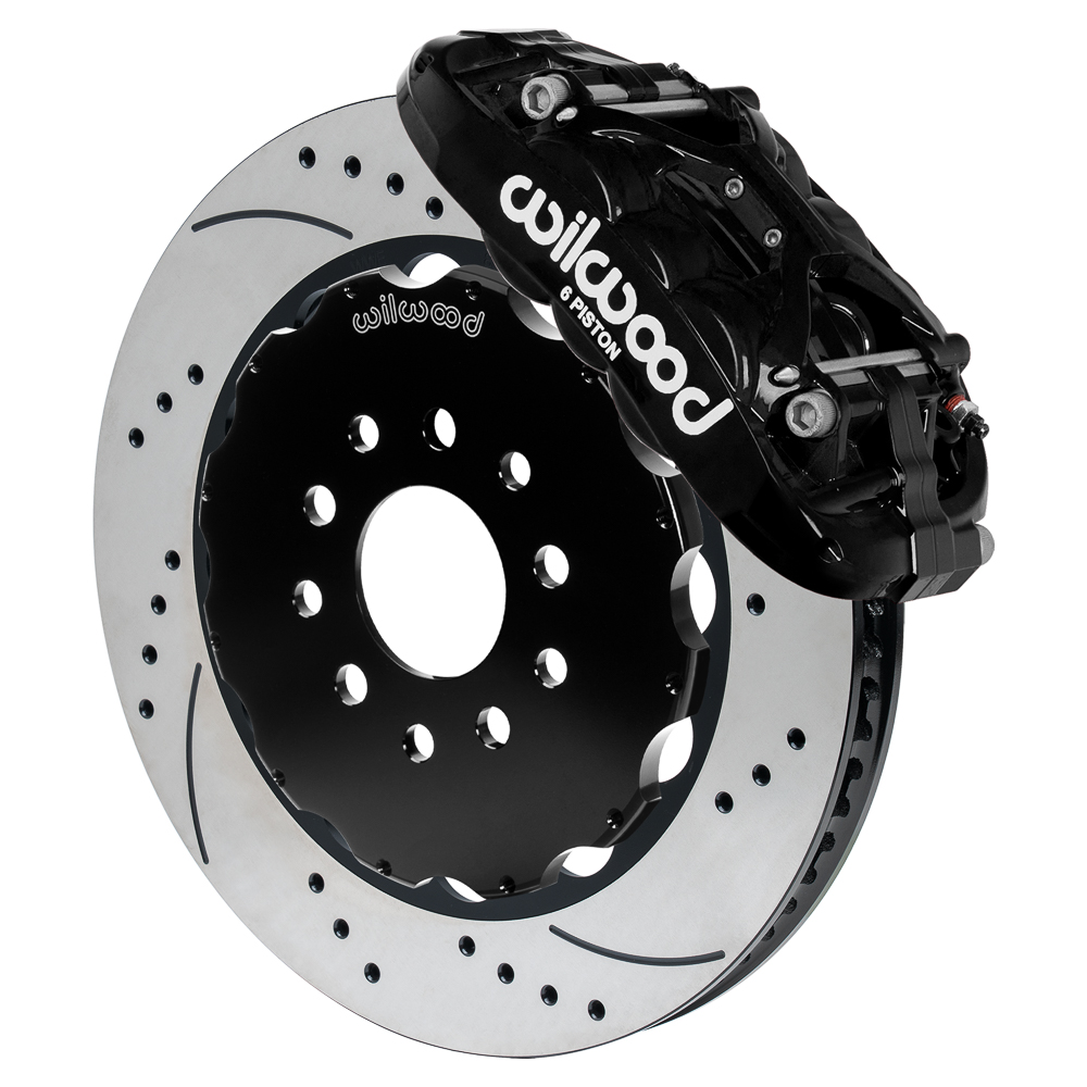2014-2019 Corvette C7 Wilwood XRS6R 14.00" Front Brake Kit Drilled/Slotted Black