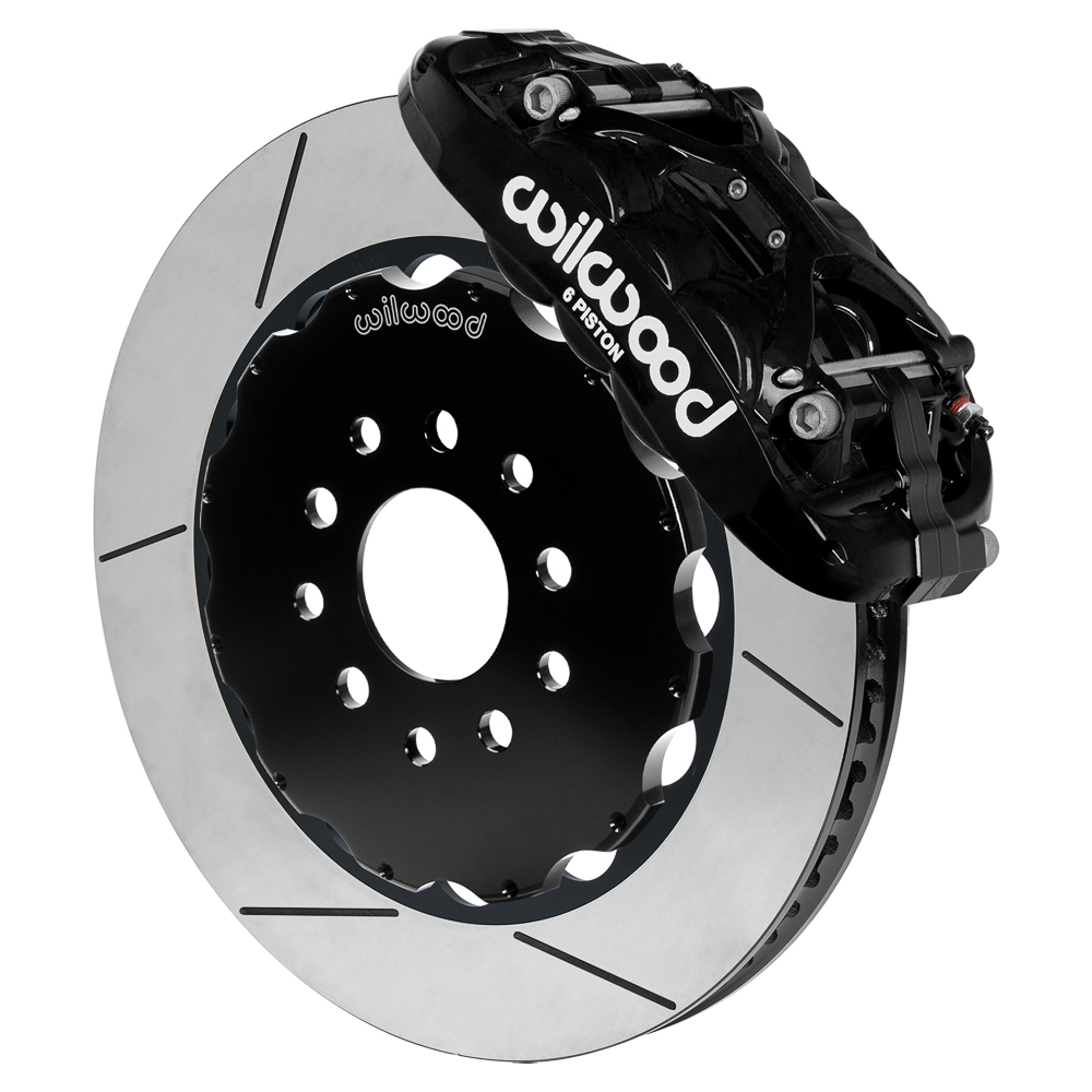 2014-2019 Corvette C7 Wilwood XRS6R 14.00" Front Brake Kit Slotted Black