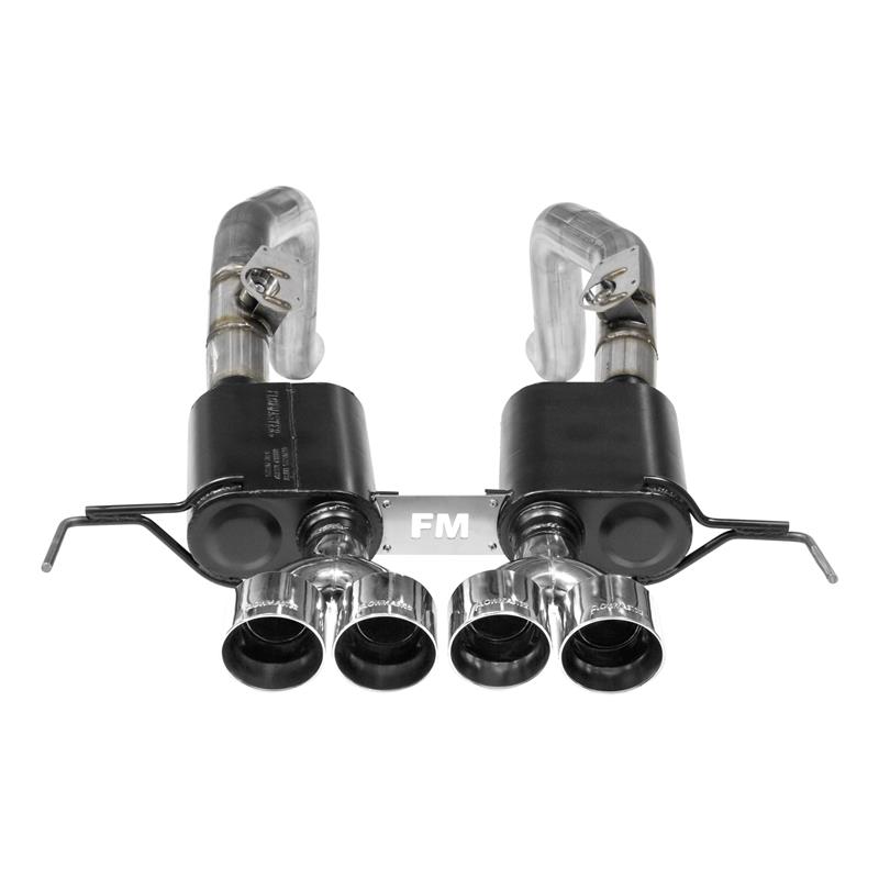 C7 Corvette Flowmaster's Outlaw Series Race Oriented Cat-Back Exhaust Systems, Quad Tips