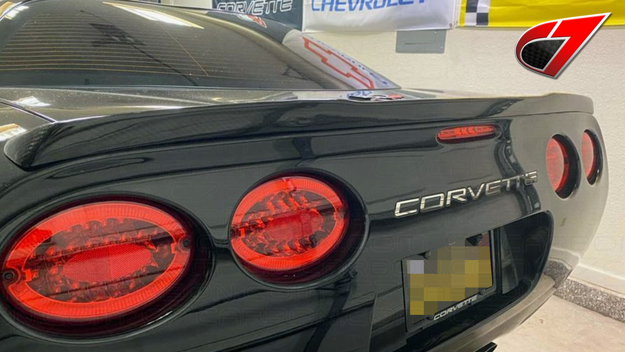 C5 Corvette, C6/ZR1 style Rear Spoileri in Carbon Fiber Fits C5
