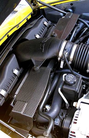 C6 Corvette - Real Carbon Fiber Style  Radiator Support Cover