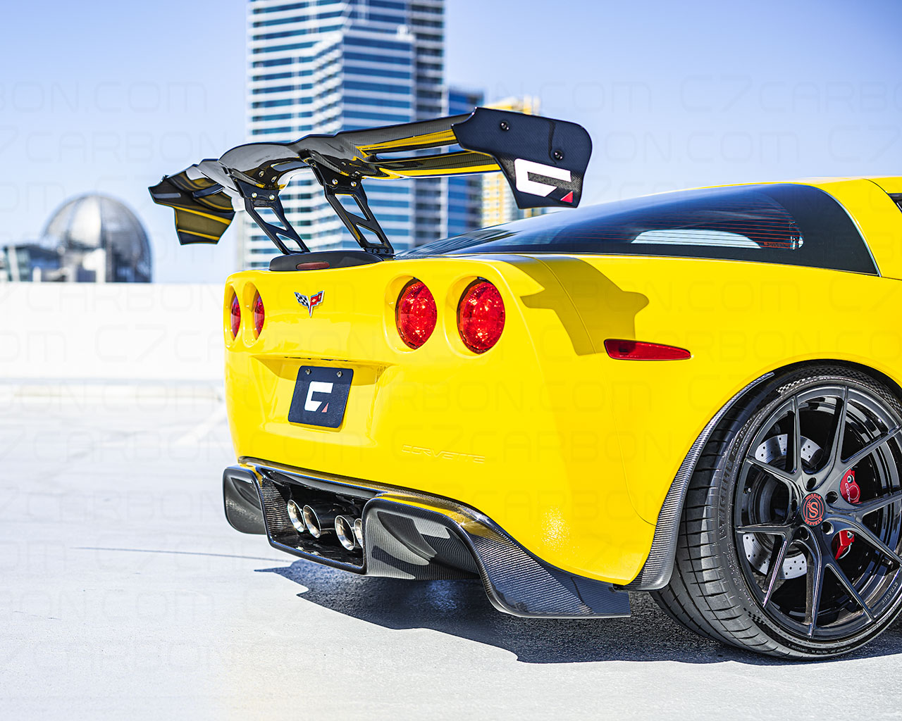 C7 Corvette Chassis Mounted Rear Wing, Legacy