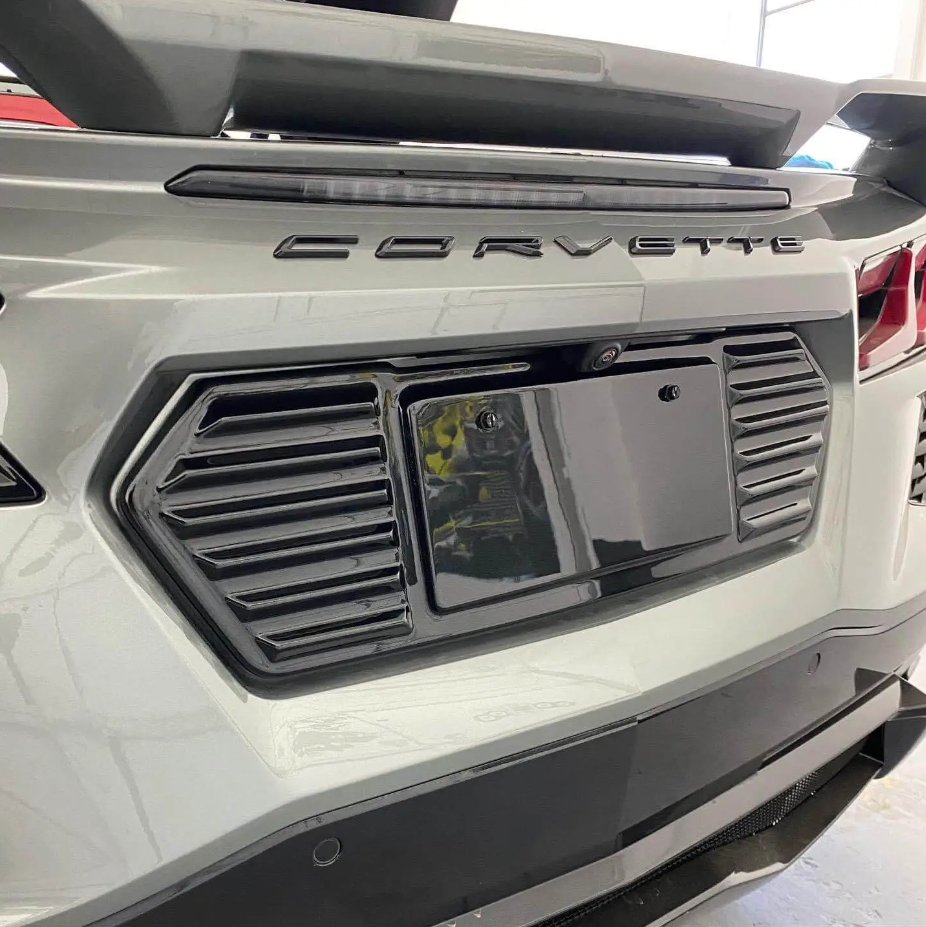 RPI, 2020-2024 C8 Corvette Custom Painted Rear Bumper License Plate Filler