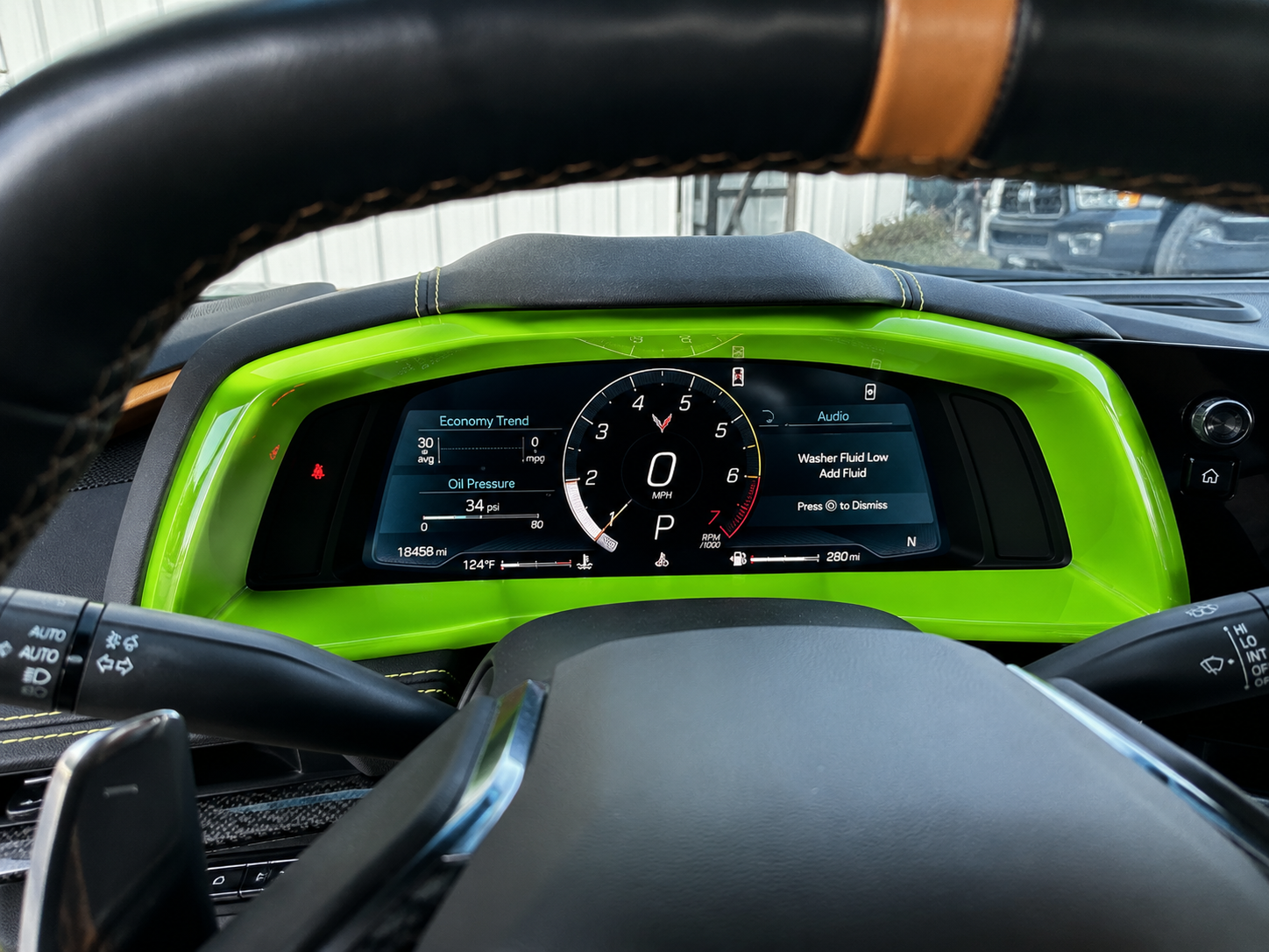 2020-2026 C8 Corvette Painted Speedometer Dash Trim Overlay