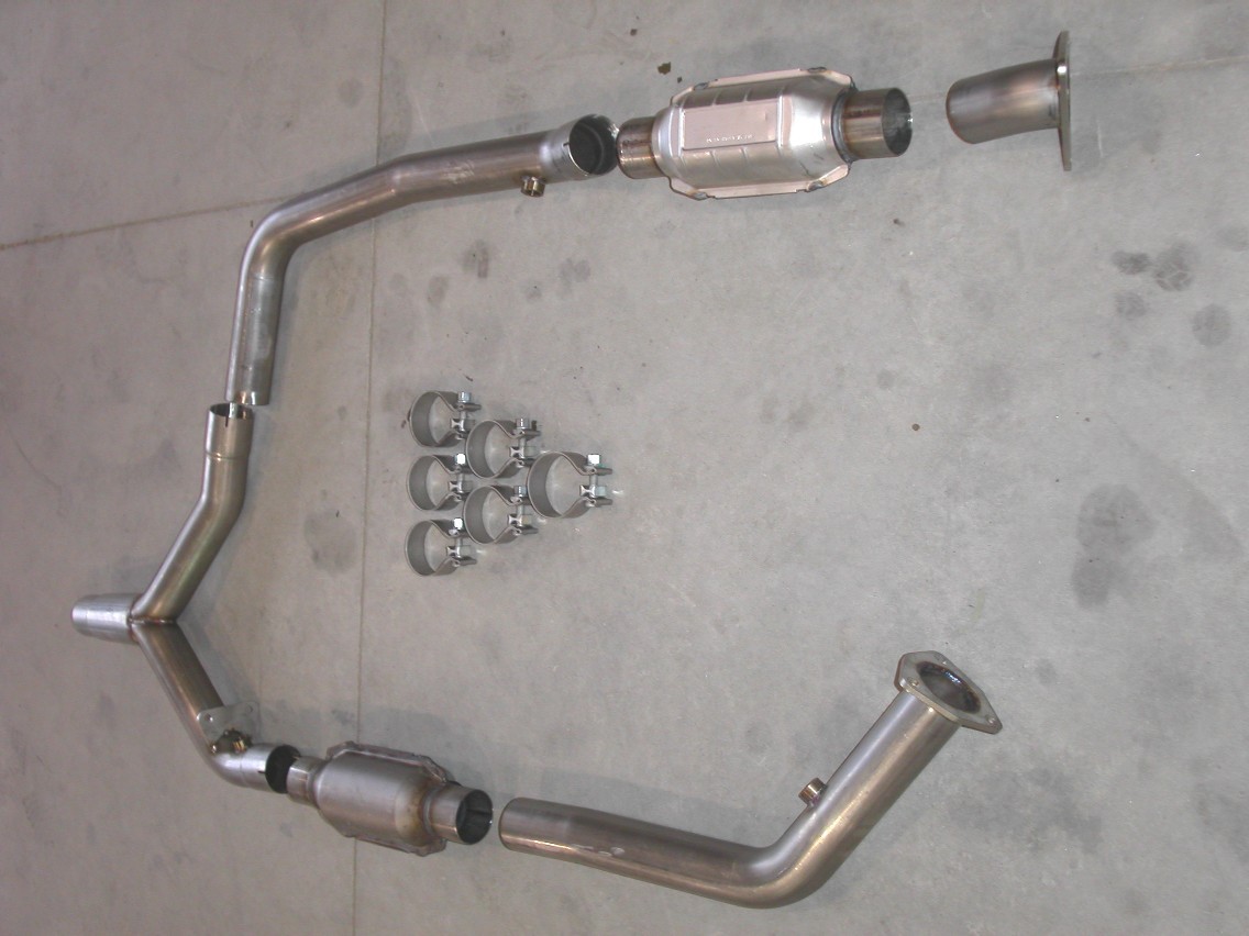 2000-2002 Camaro LS1, 2000-2002 Firebird LS1 SW Catted Y-Pipe For Factory Manifolds