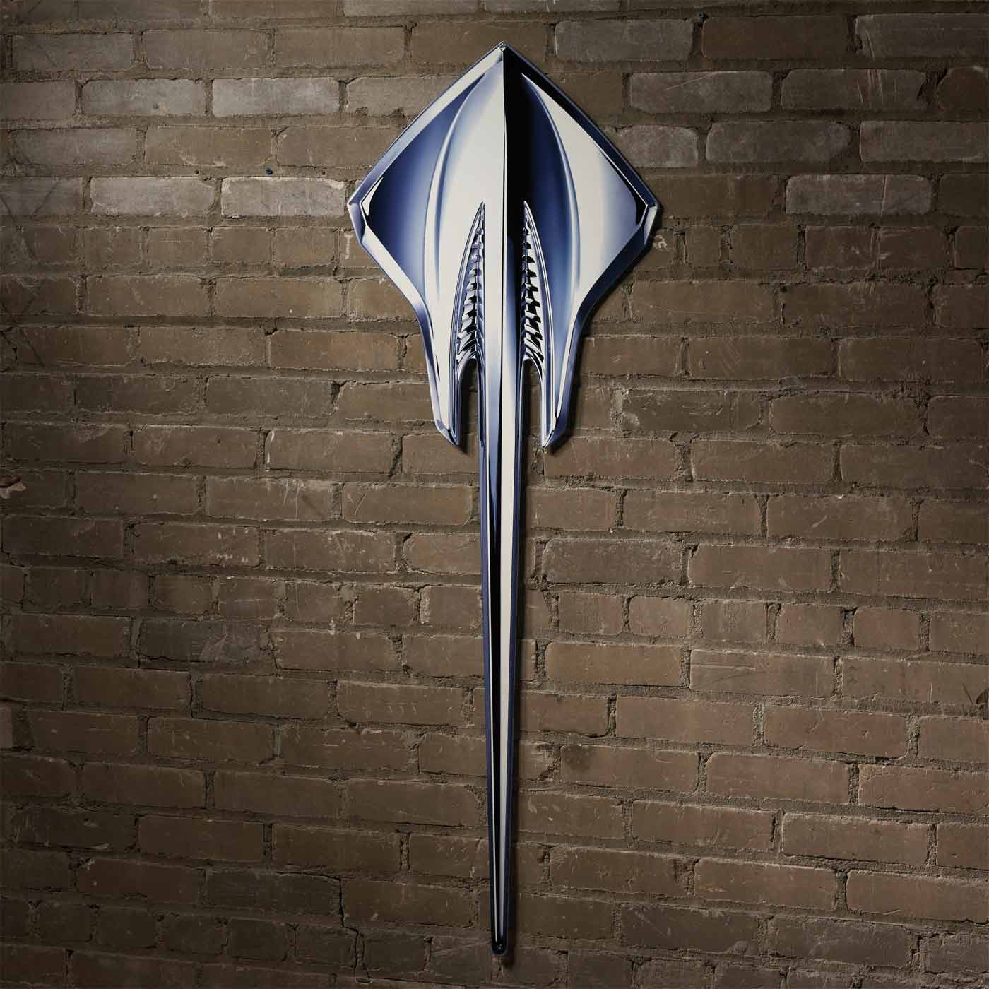 Corvette Stingray (Fish) Steel Sign 35" x 13"