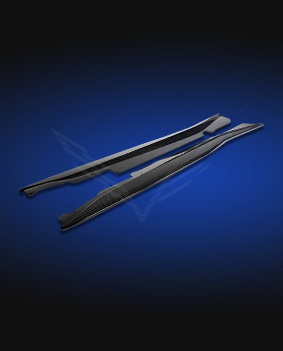 C7 Corvette Z06/GS Custom Designed OEM Style Xtreme Side Skirts, Carbon Fiber or Fiberglass Option