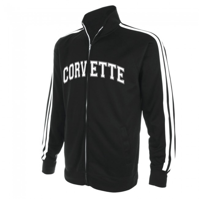 Corvette Full-Zip Track Jacket
,  Black C7 crossed flags embroidered on back