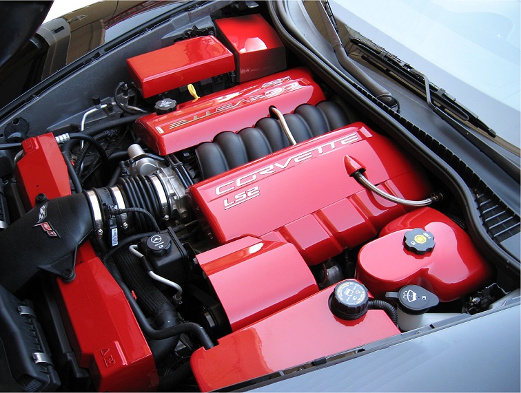 C6 Base, Grand Sport and Z06 Corvette, Custom Painted Complete Engine Bay Kit
