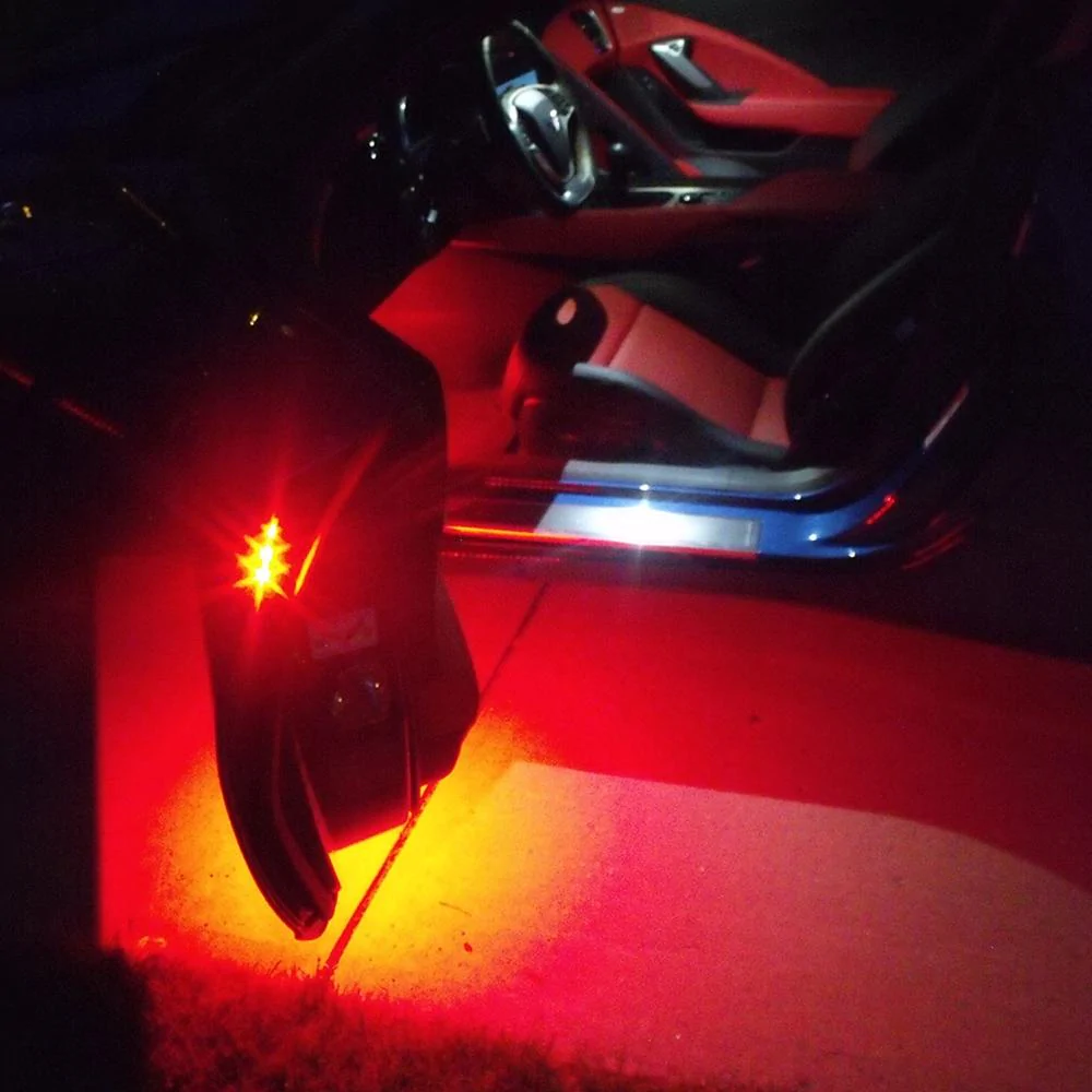 Corvette Door Handle/Under Door Puddle LED Lighting Kit, C7 Stingray, Z51, Z06,