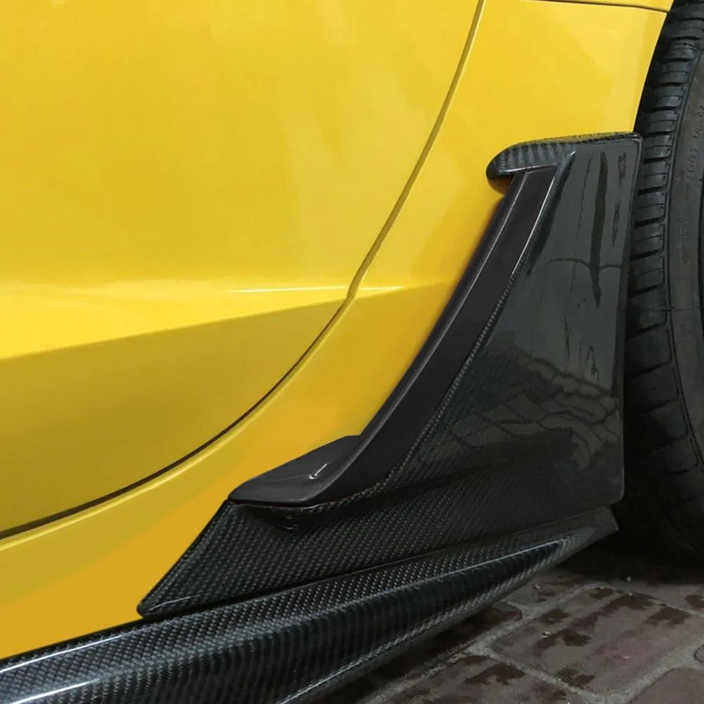 Corvette Z06 Style Brake Scoop, Carbon Fiber, C7 Stingray, Z51