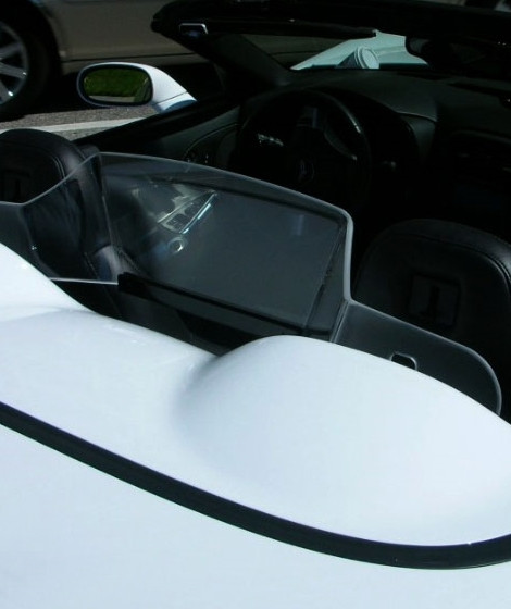 C5 Corvette Convertible Windrestrictor WindScreen - Plain No Logo or Illumination