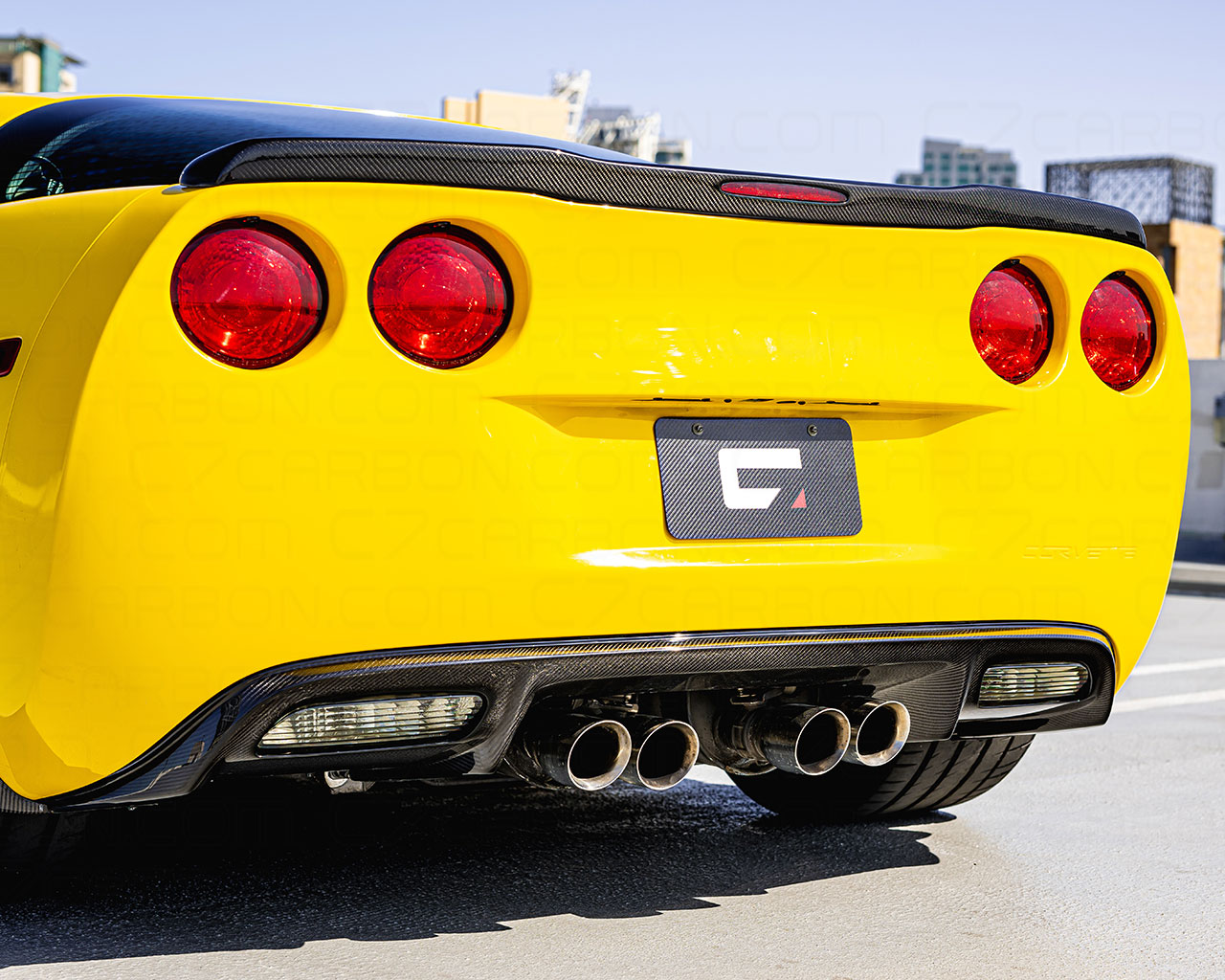 2005-13 C6 Corvette, Rear Diffuser OEM Style,  Carbon Fiber