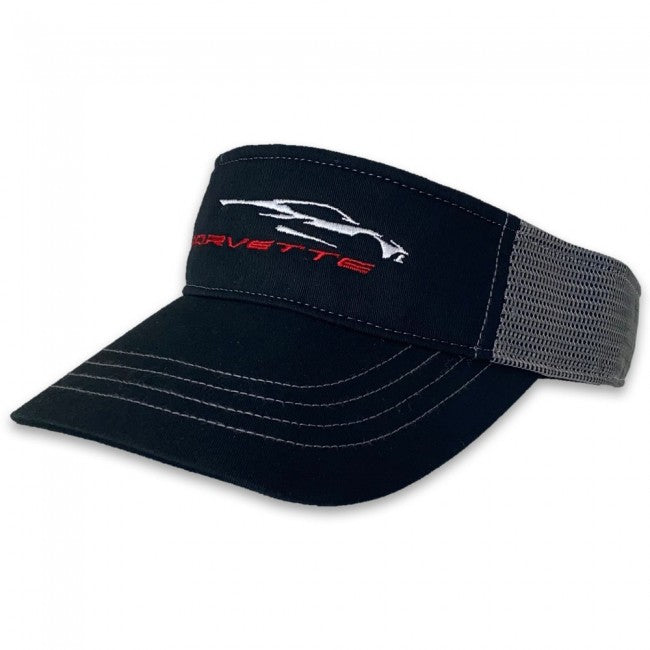 C8 Corvette Gesture, Visor Embroidered, Black