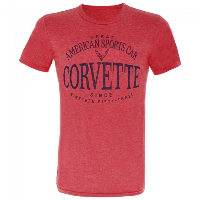 C8 Corvette, Next Generation 2020 Corvette Great American Sports Car T-Shirt - Heather Red