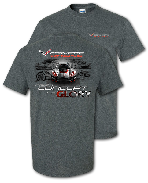 Corvette C7 Corvette Racing Concept Dark Heather T-Shirt