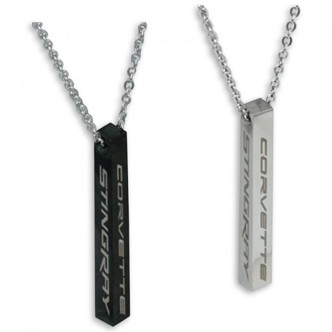 C8 Stingray Corvette Pendant Cable Chain Necklace