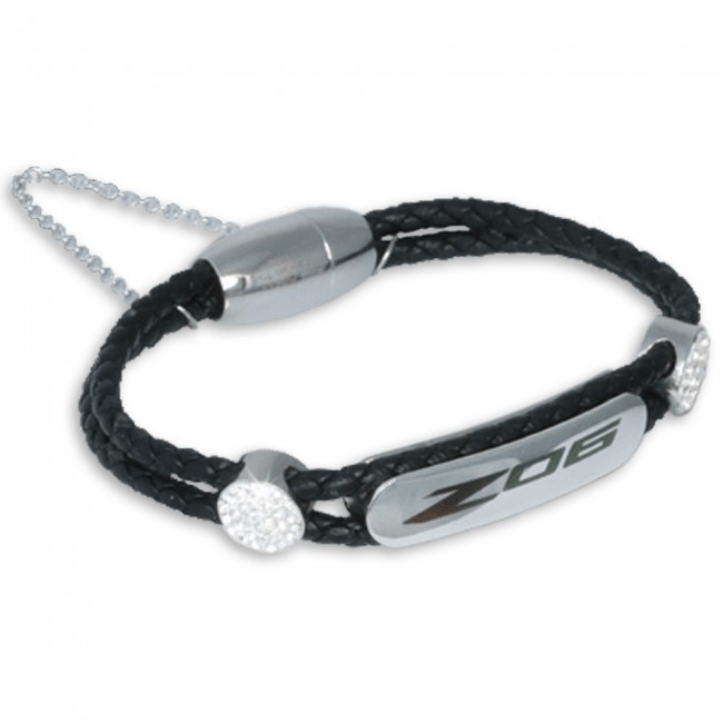 C8 Z06 Corvette Signature Braided Leather Bracelet