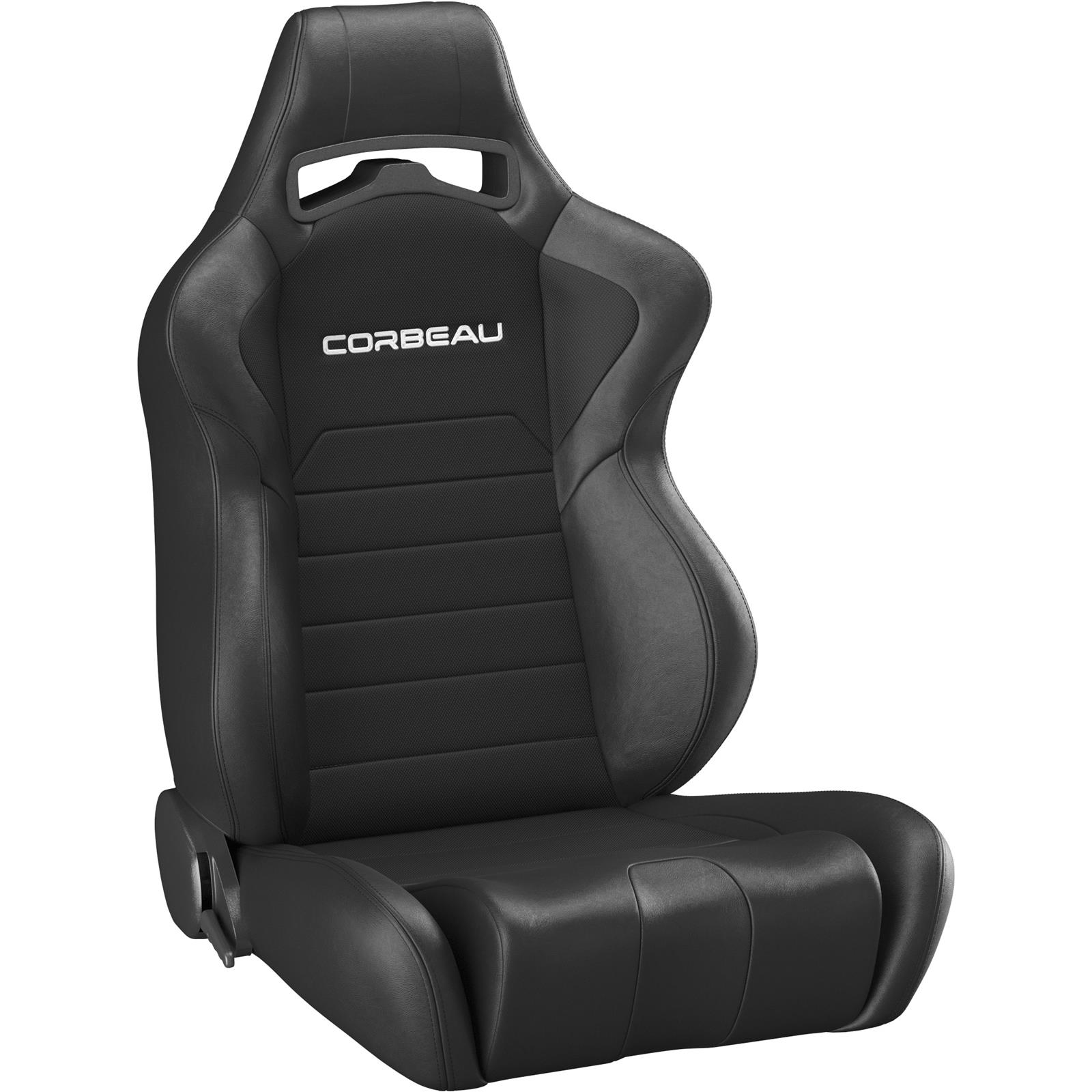 Corbeau LG1 Racing Seat, LG1 Black Vinyl/Cloth Wide , 25501WPR
