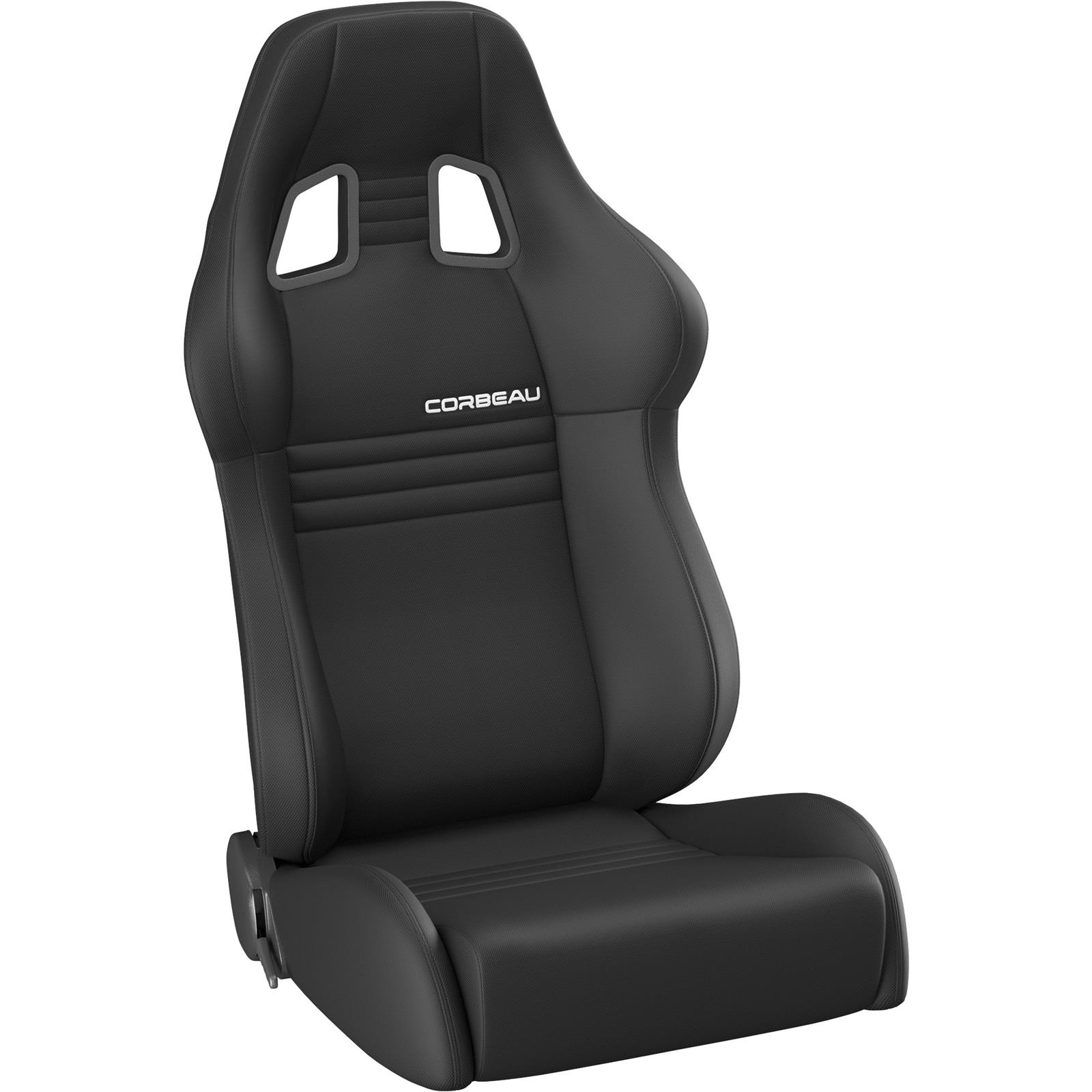 Corbeau A4 Racing Seat,  Black Cloth, 60091PR PAIR