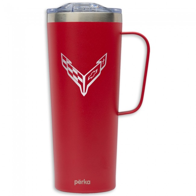 C8 Corvette Perka® 28oz Travel Mug - Red